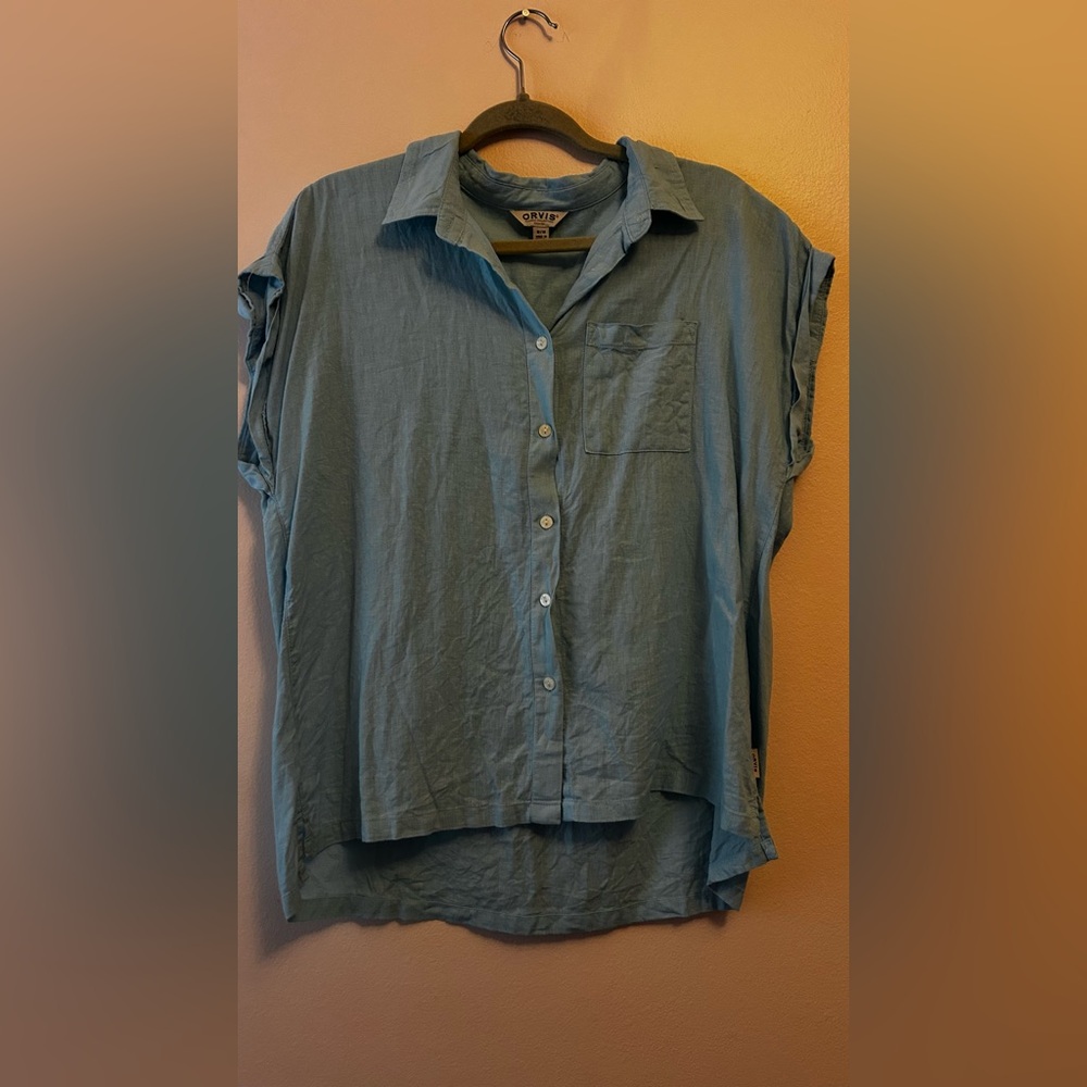 Linen Orvis Short-Sleeve Button Up